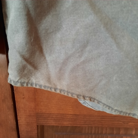 Vintage Harley-Davidson Motorcycle 100% Cotton Gray Embroidered Button Up Shirt - Picture 7 of 12